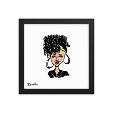 Load image into Gallery viewer, Curly Girl - Framed poster