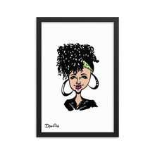 Load image into Gallery viewer, Curly Girl - Framed poster