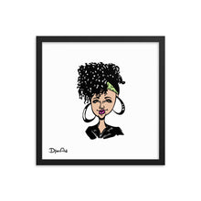 Load image into Gallery viewer, Curly Girl - Framed poster