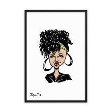 Load image into Gallery viewer, Curly Girl - Framed poster