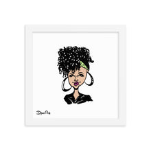Load image into Gallery viewer, Curly Girl - Framed poster