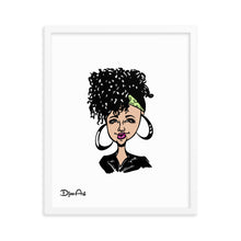 Load image into Gallery viewer, Curly Girl - Framed poster