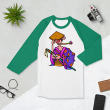 Load image into Gallery viewer, Samurai - 3/4 sleeve raglan shirt