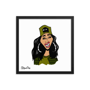 Hip Hop Girl - Framed poster